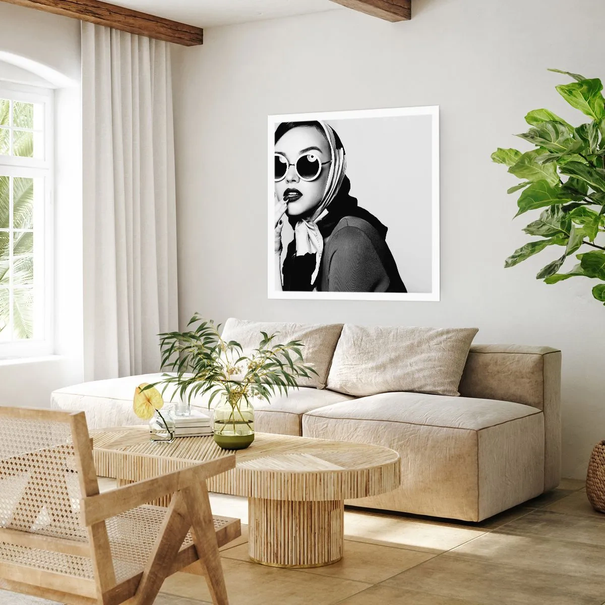 Poster - Groeten uit de jaren 60 - 50x50 cm