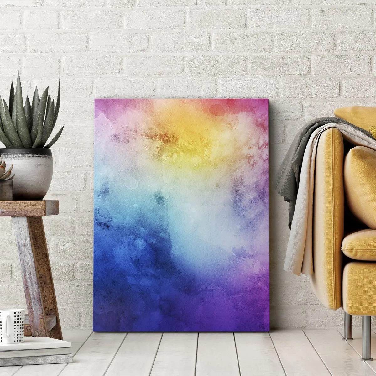 Schilderen op canvas - Bijna in de wolken - 80x120 cm