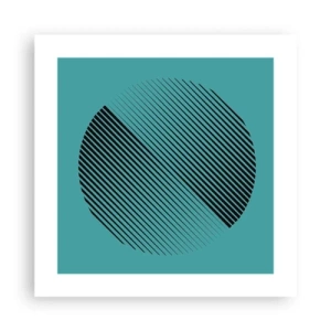 Poster - Cirkel – een geometrische variatie - 40x40 cm