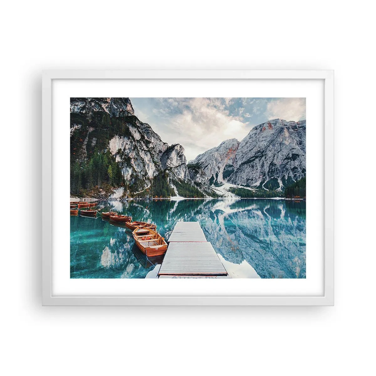 Poster in een witte lijst - We zullen je schoonheid laten zien - 50x40 cm