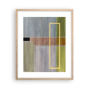 Een poster in een licht eiken lijst - Eenvoudig en rustig - 40x50 cm