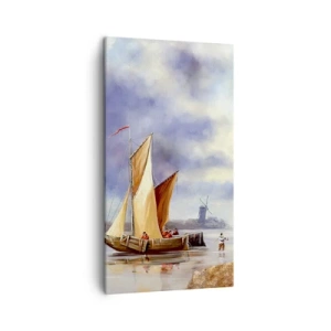 Schilderen op canvas - De terugkeer van zeelieden - 45x80 cm