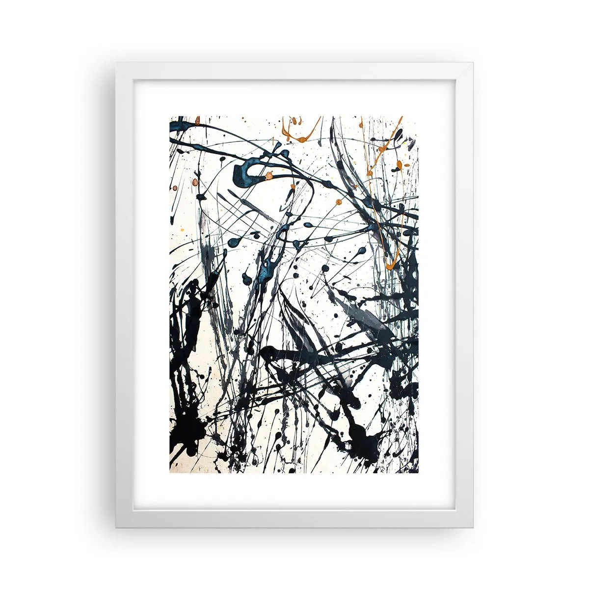 Poster in een witte lijst - Expressionistische abstractie - 30x40 cm