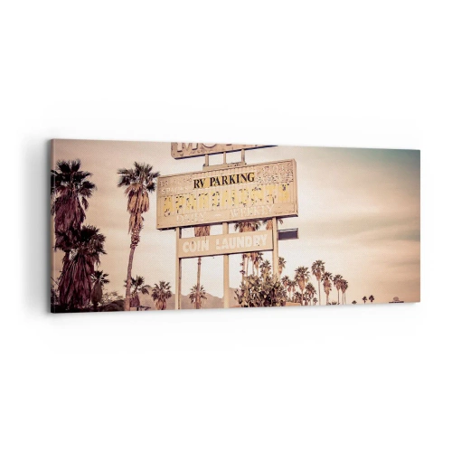 Schilderen op canvas - Hier staat de tijd stil - 100x40 cm