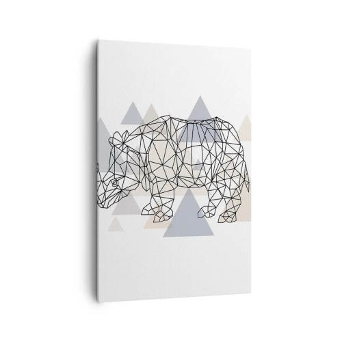 Schilderen op canvas - Structuur van kracht - 80x120 cm