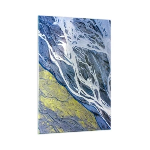Schilderen op glas - Rotstekeningen van de natuur - 70x100 cm