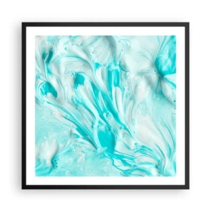 Poster in een zwarte lijst - Voor altijd samen - 60x60 cm