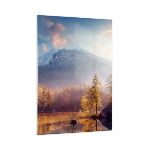 Schilderen op glas - In bergen en dalen - 50x70 cm