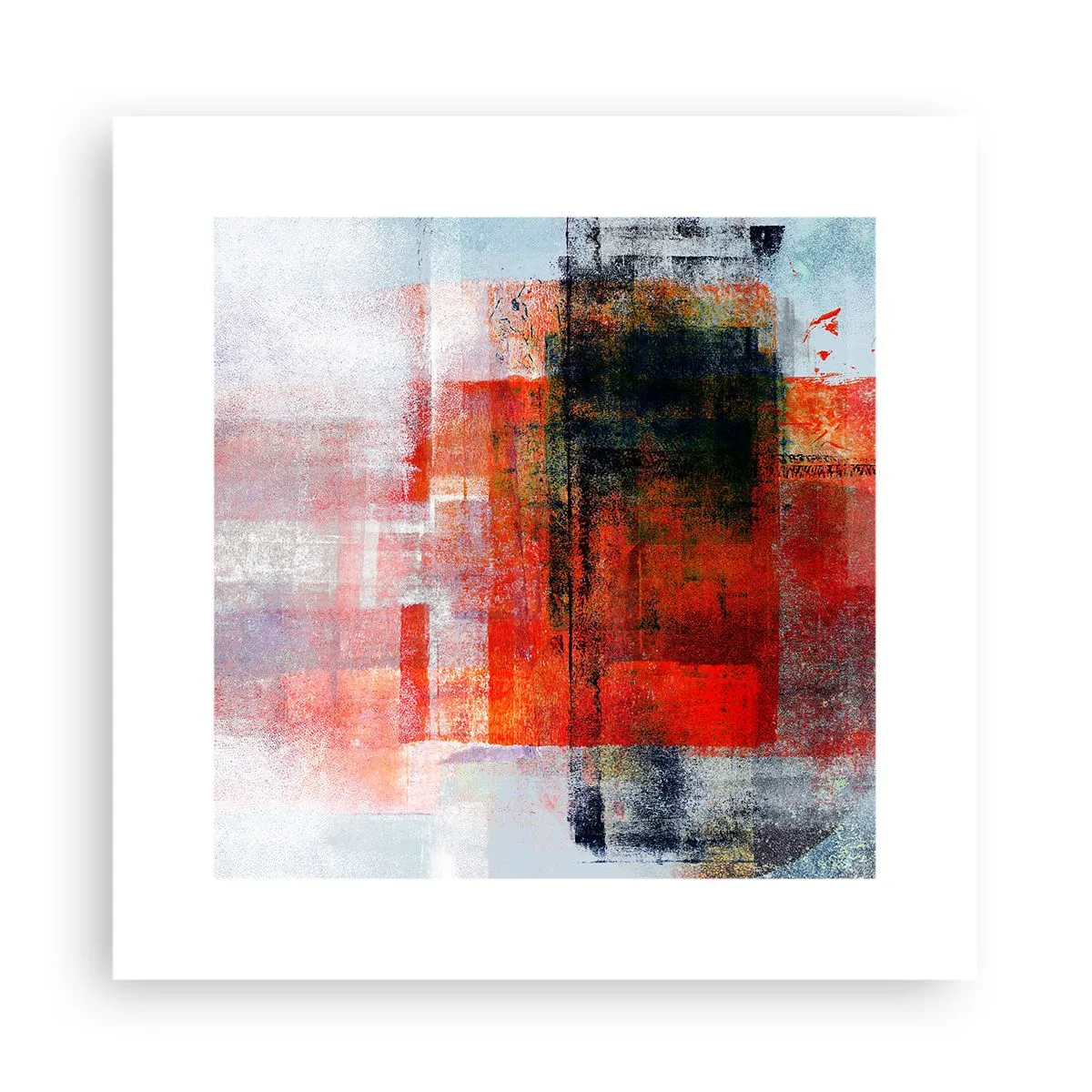 Poster - Een gloeiende compositie - 30x30 cm