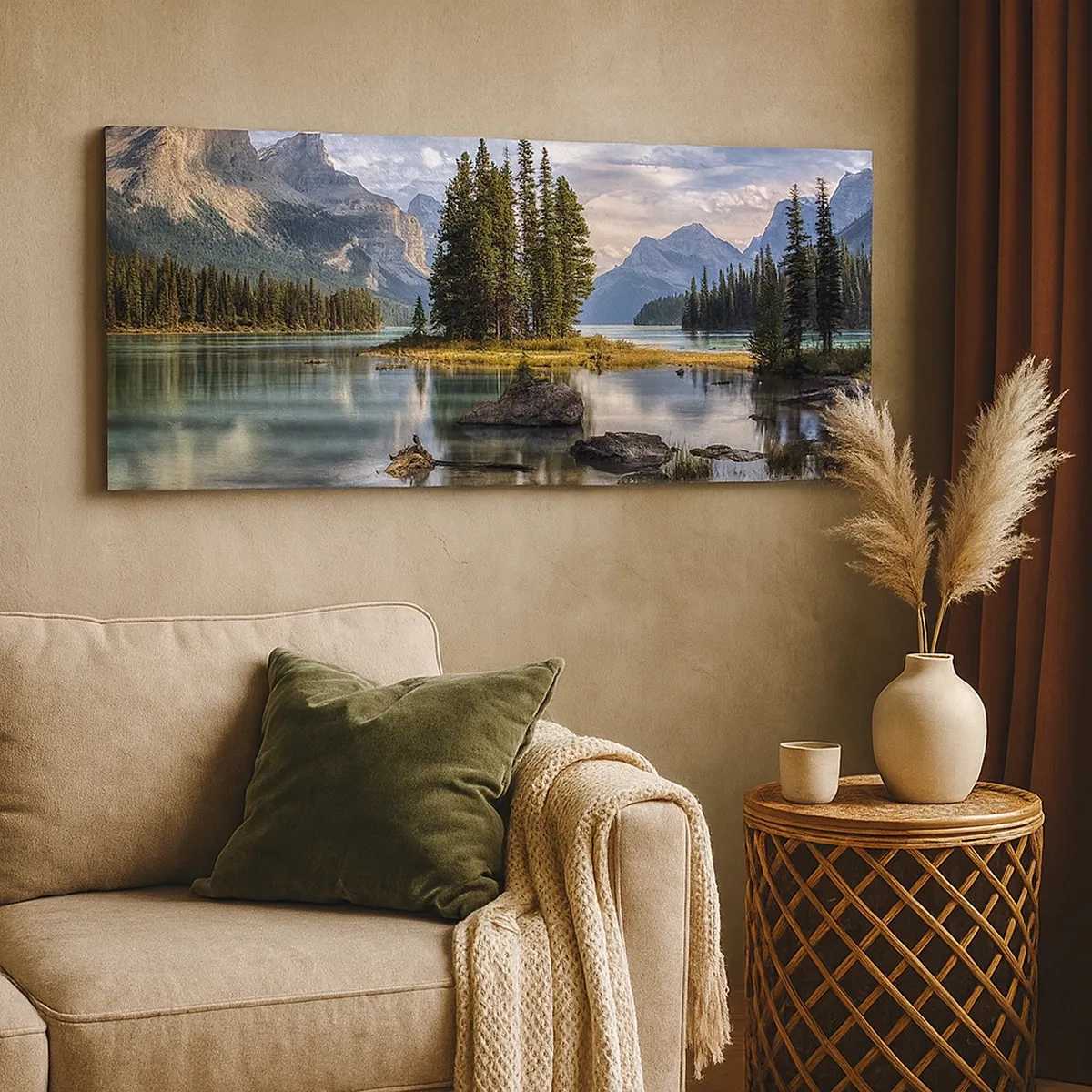 Schilderen op canvas - Aan het grote en schone water ... - 30x30 cm