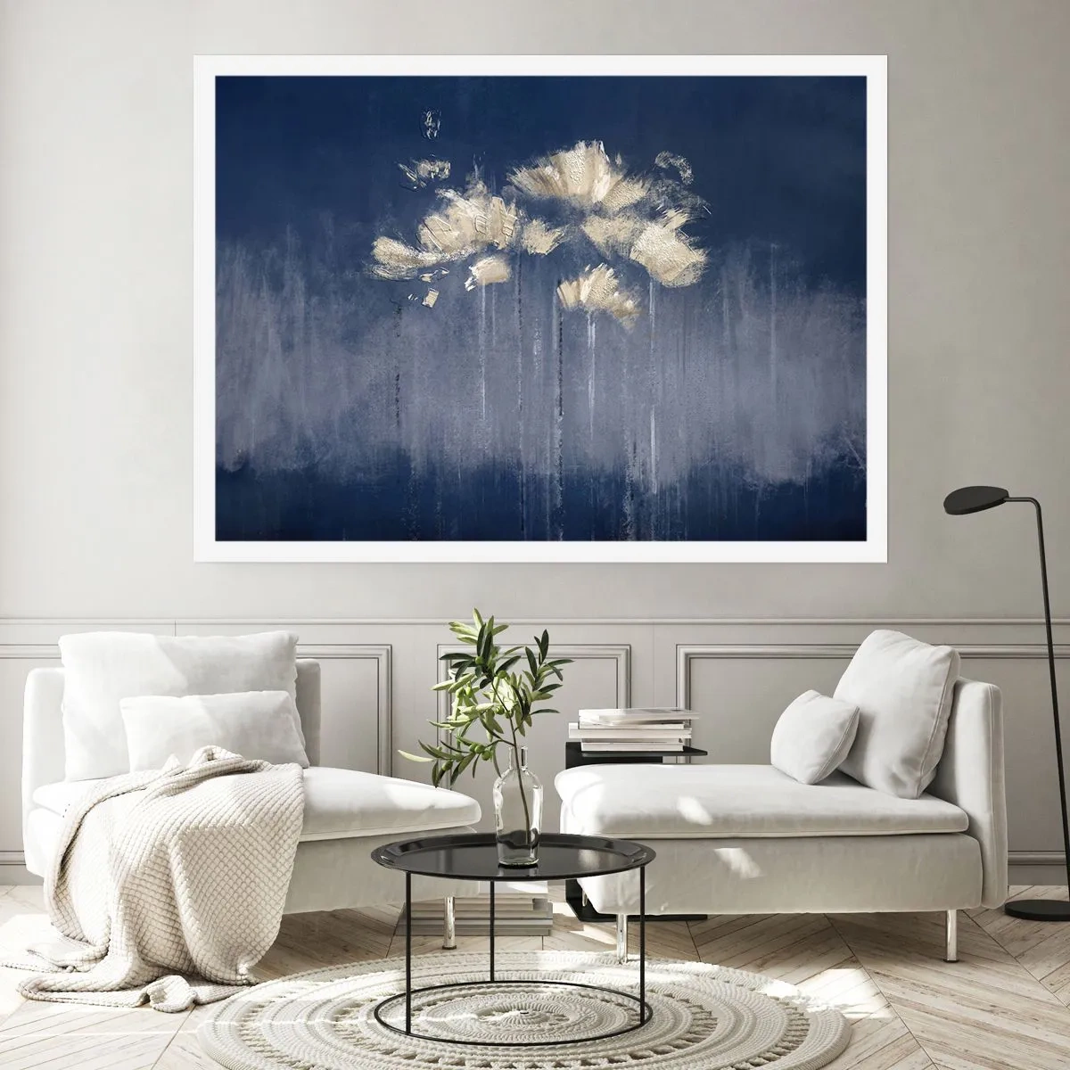 Poster - Als bloemblaadjes in de wind - 70x50 cm