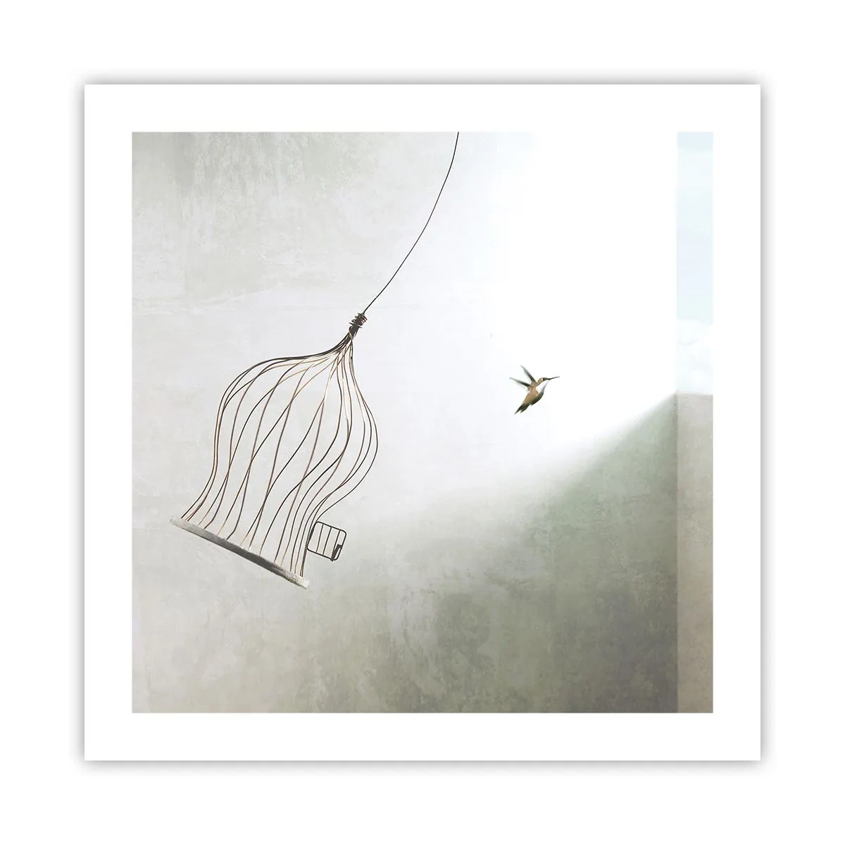 Poster - In je element - 50x50 cm
