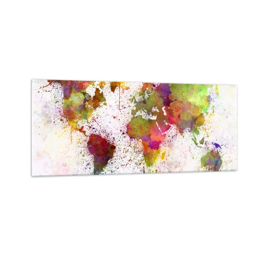 Schilderen op glas - Op de een of andere manier is het hetzelfde geworden - 100x40 cm