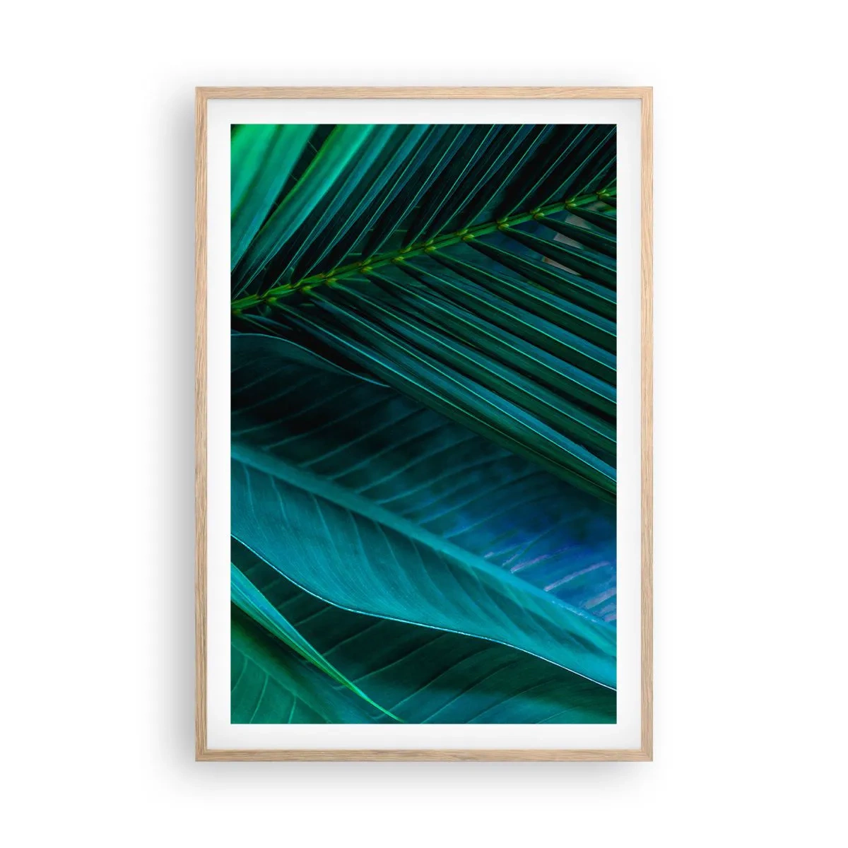 Een poster in een licht eiken lijst - De anatomie van groen - 61x91 cm