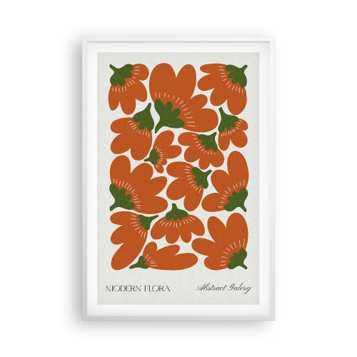 Poster in een witte lijst - Uit het leven van bloemen - 61x91 cm