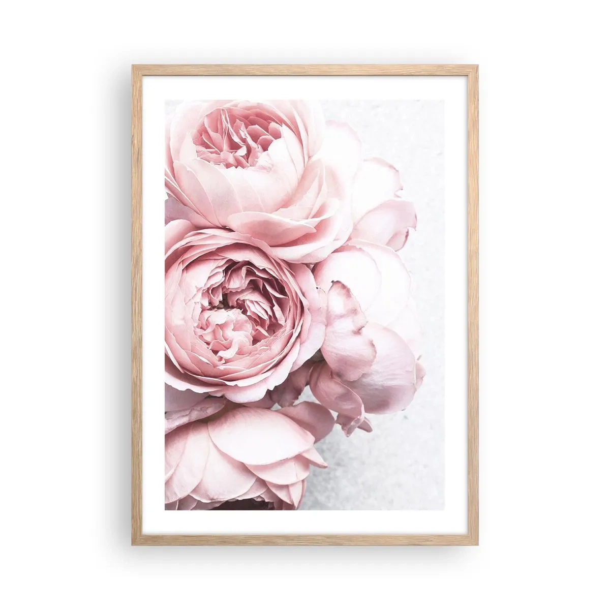 Een poster in een licht eiken lijst - Voor romantici - 50x70 cm
