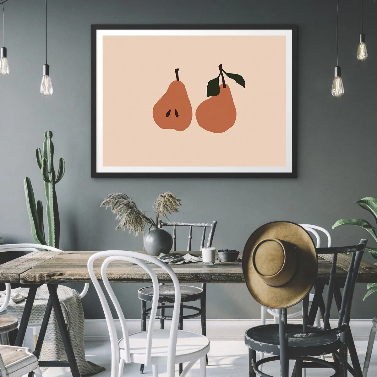 Poster in een zwarte lijst - Zoetheid zelf - 70x50 cm