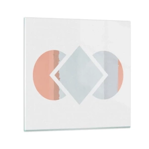 Schilderen op glas - De situatie is duidelijk - 50x50 cm