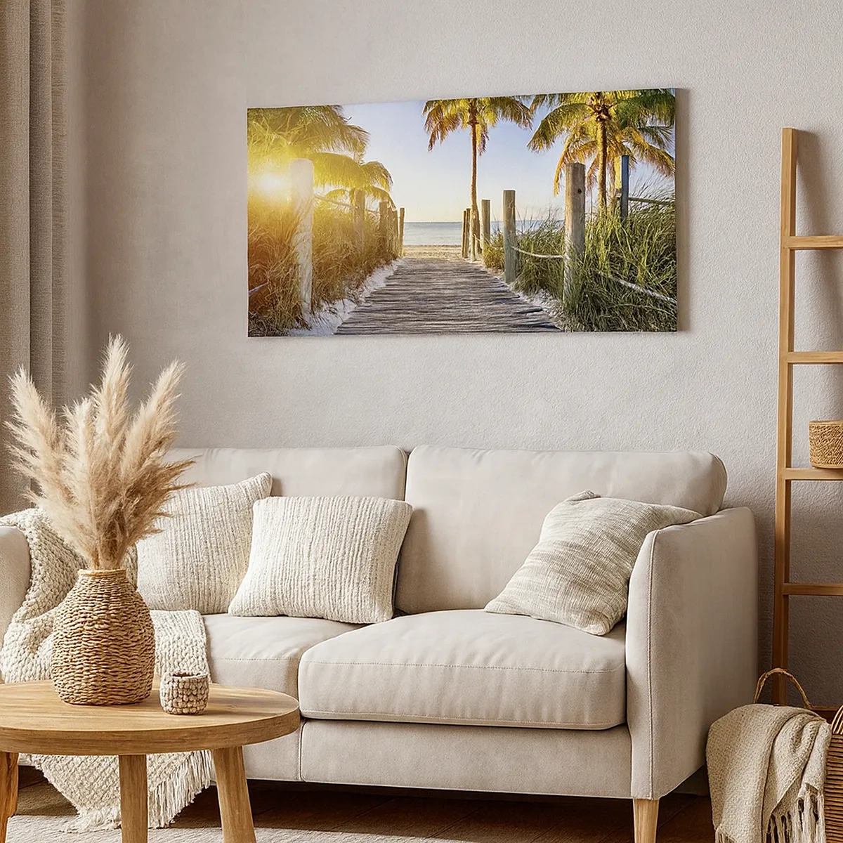 Schilderen op canvas - Rechtstreeks naar het paradijs - 30x30 cm