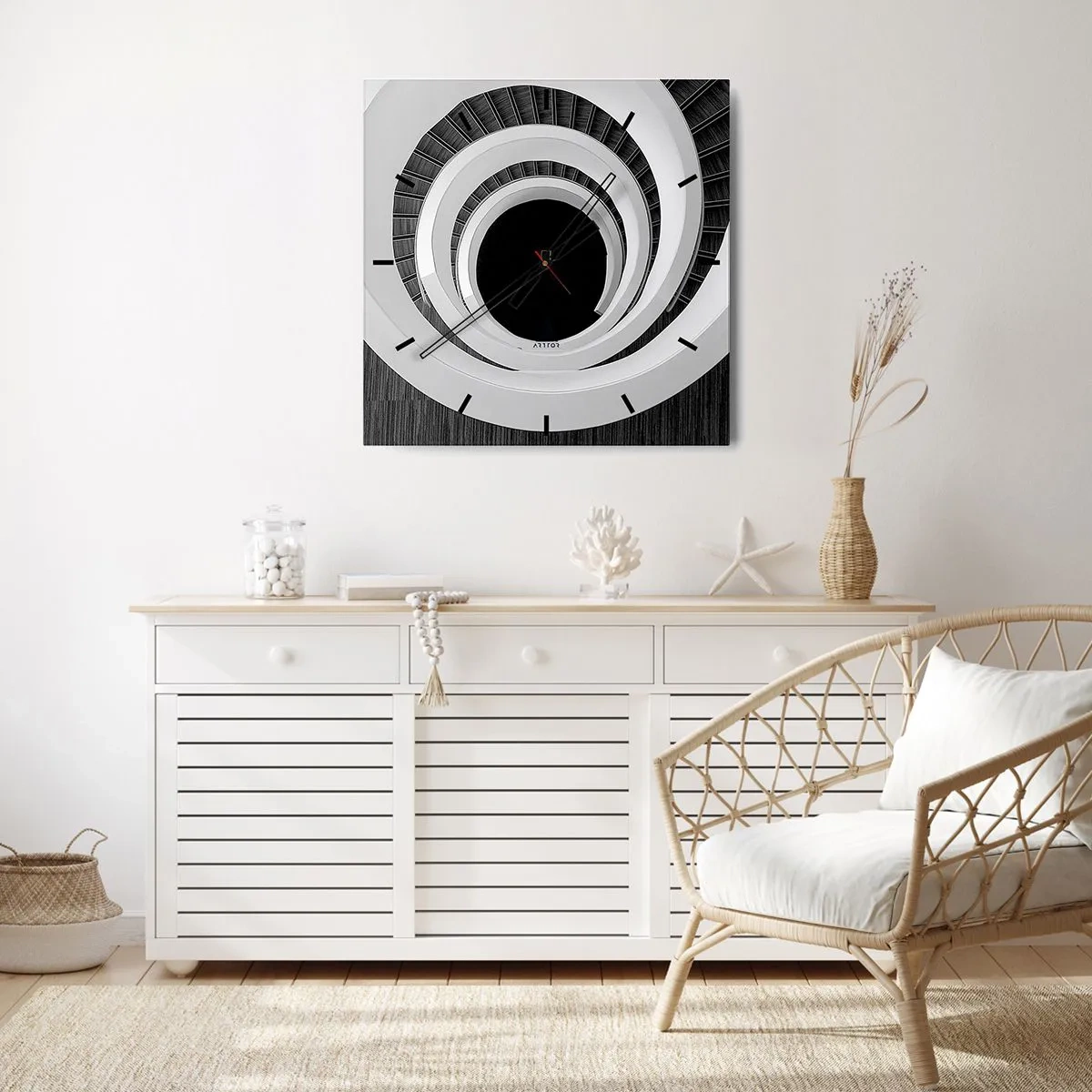 Wandklok - Klok - Tot de kern van de zaak - 30x30 cm