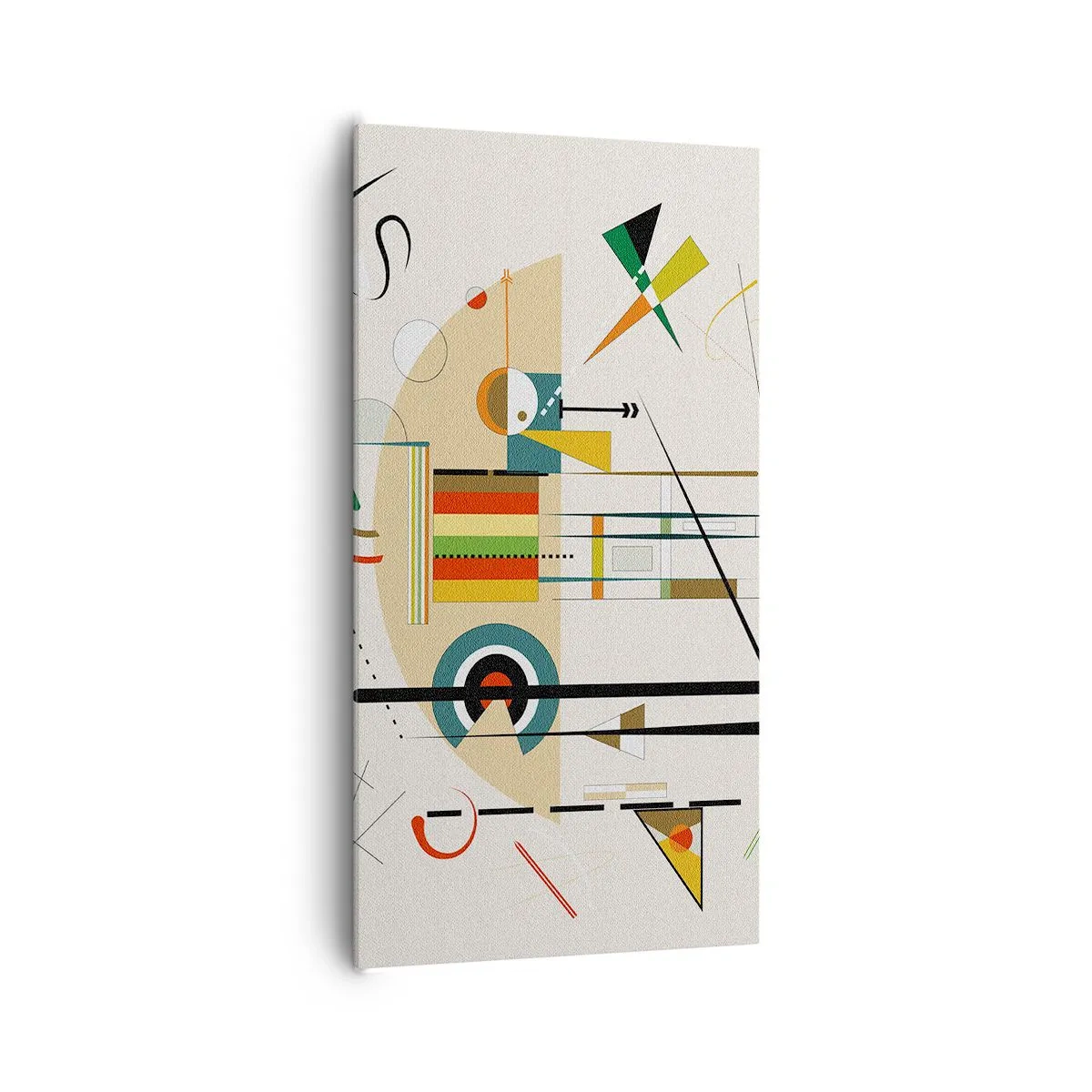 Schilderen op canvas - En de wereld lacht - 65x120 cm