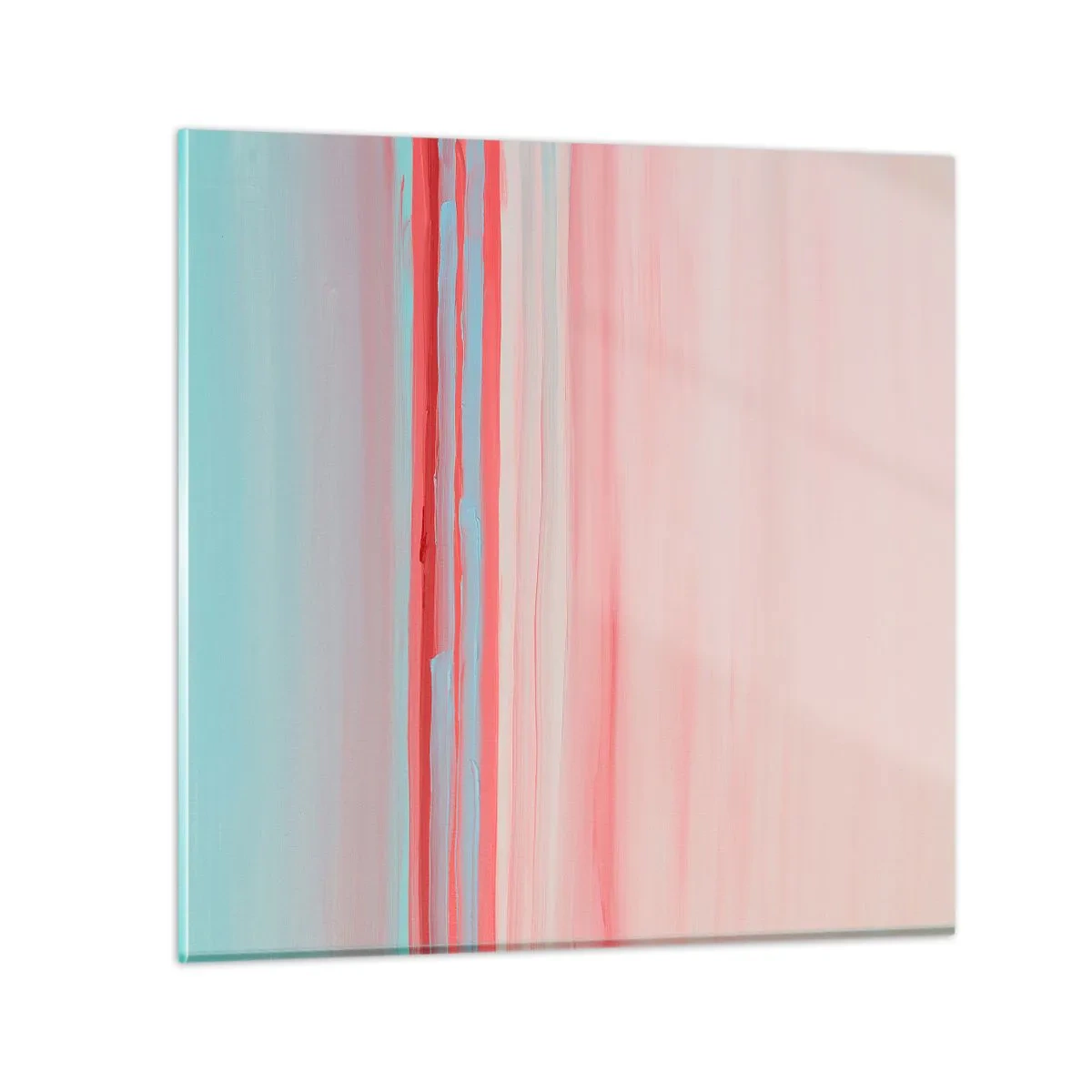 Schilderen op glas - Abstractie bij dageraad - 40x40 cm