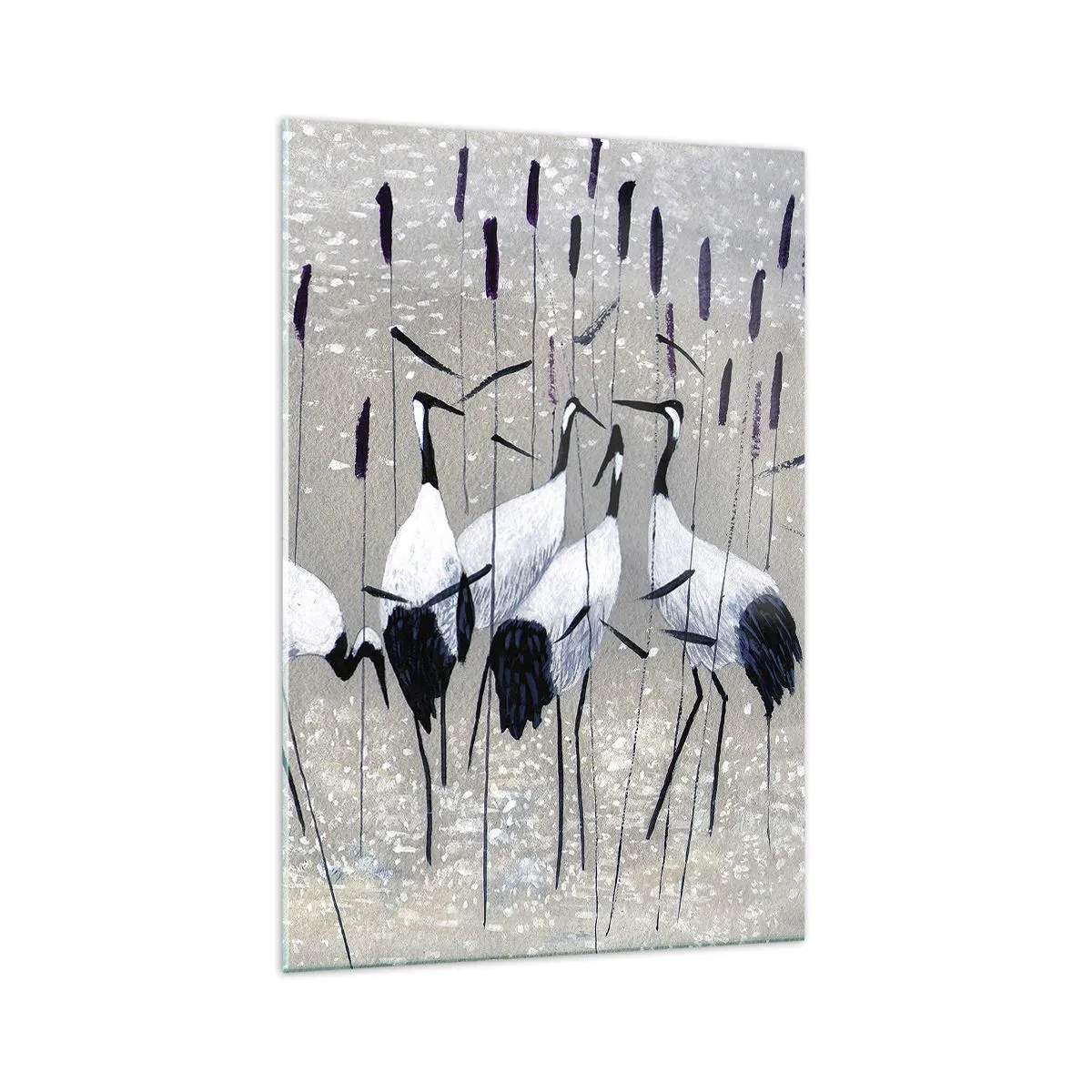 Schilderen op glas - Onder hun eigen - 70x100 cm