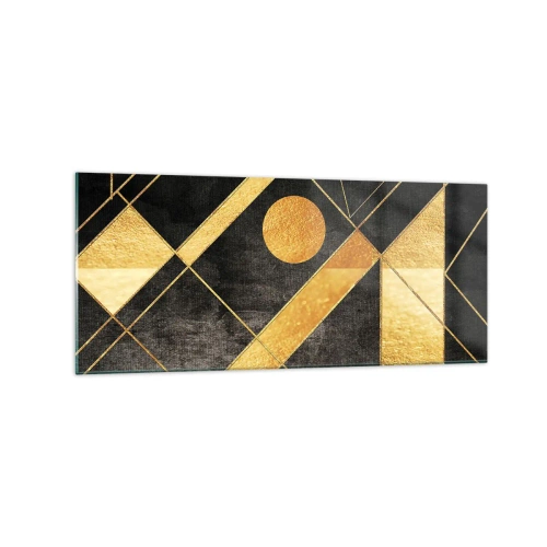 Schilderen op glas - De zon van de woestijn - 120x50 cm