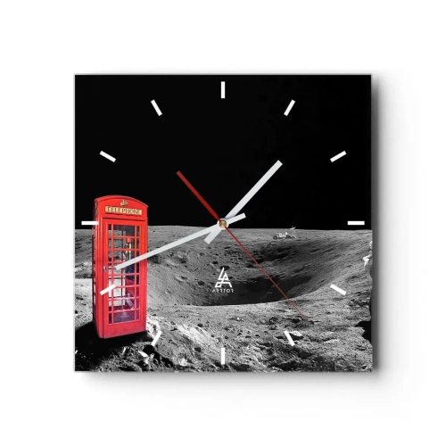 Wandklok - Klok - Een kosmische grap - 30x30 cm
