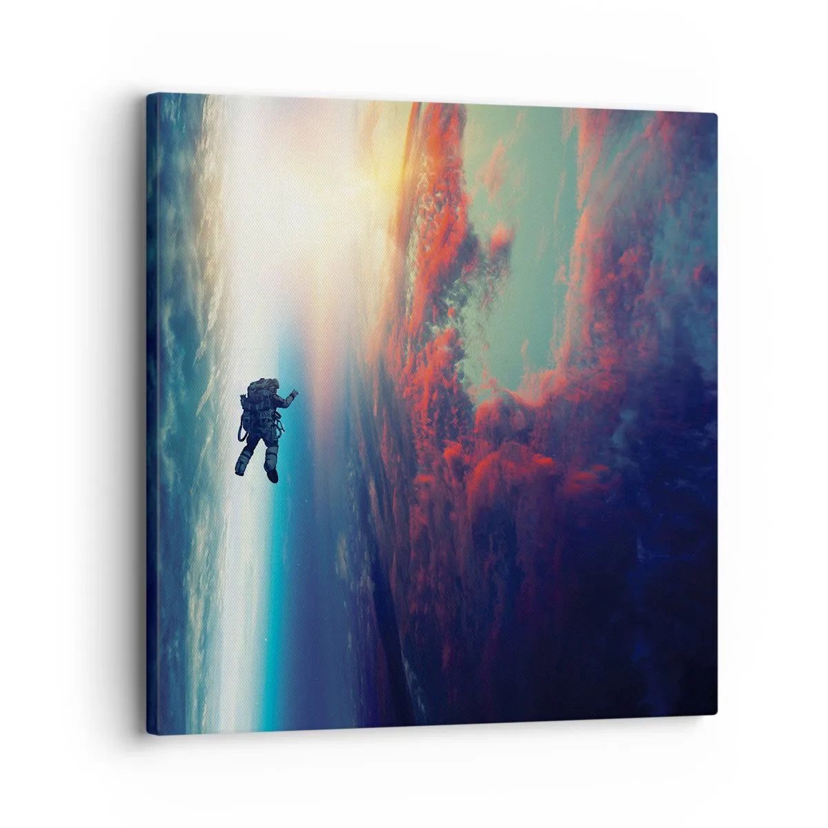 Schilderen op canvas - Ga het universum tegemoet - 30x30 cm