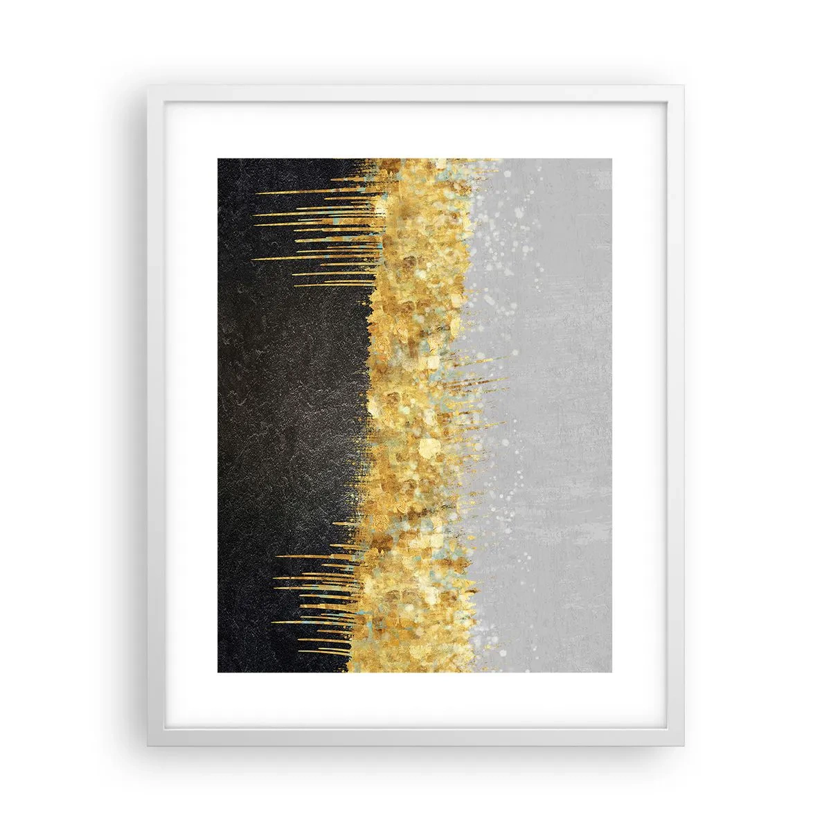 Poster in een witte lijst - Naar binnen en naar boven - 40x50 cm