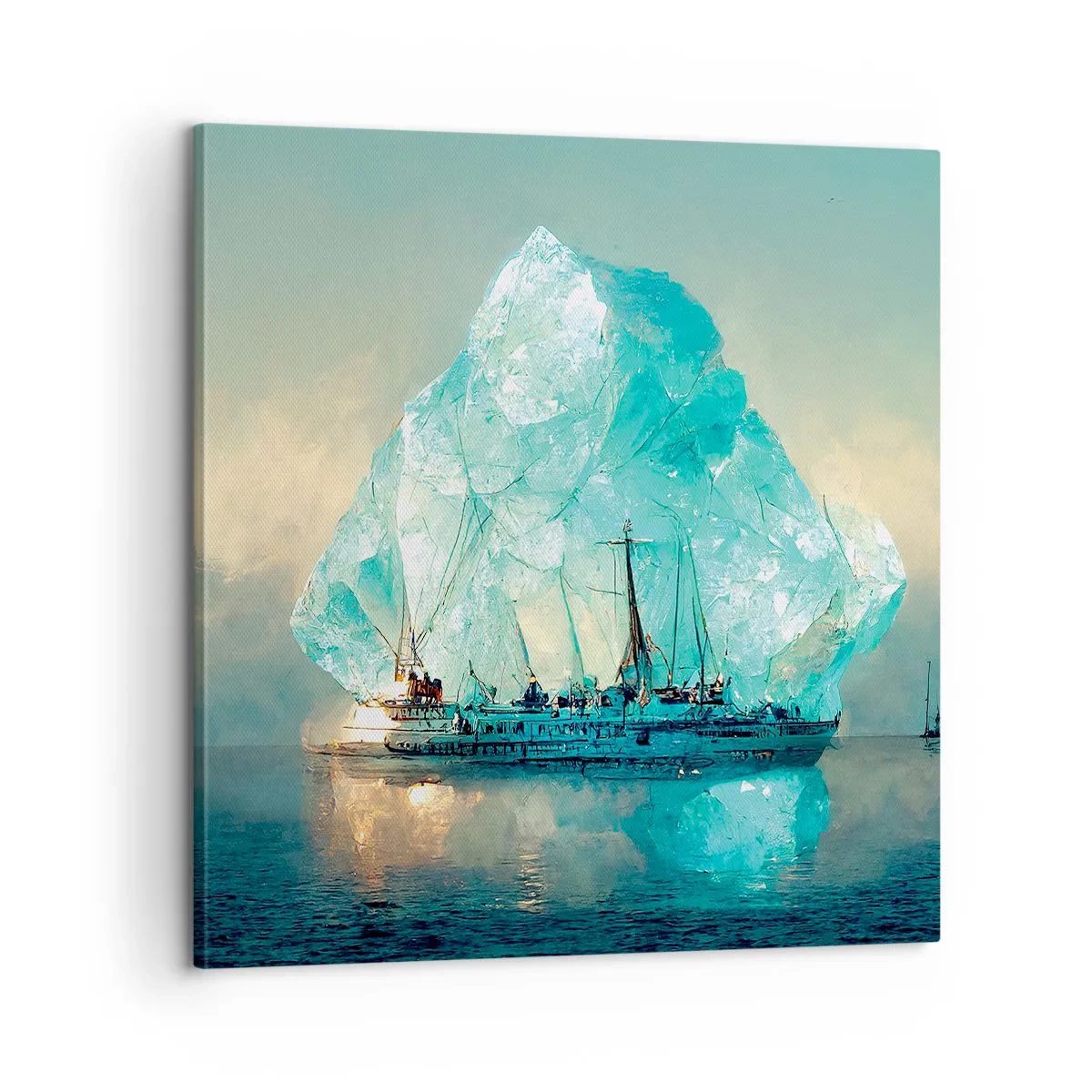 Schilderen op canvas - Arctische diamant - 60x60 cm