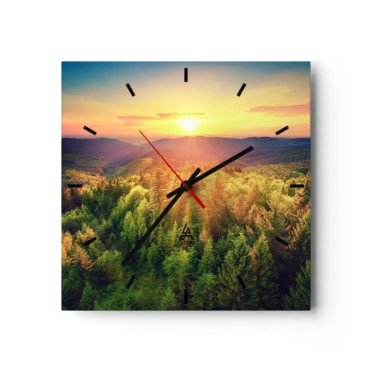 Wandklok - Klok - Hoekpunten en topjes - 40x40 cm