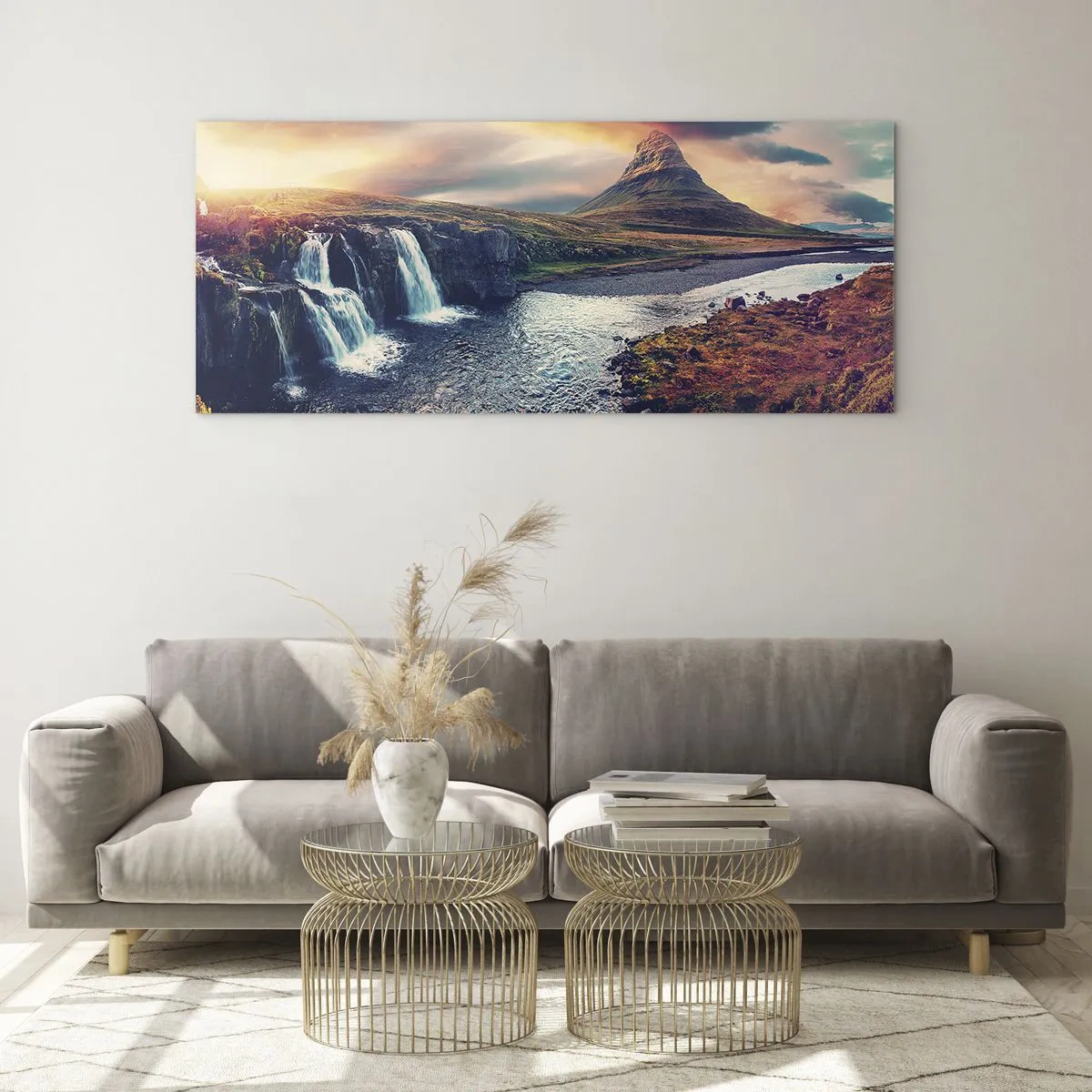 Schilderen op glas - In de majesteit van de natuur - 120x50 cm