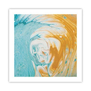 Poster - Pastel werveling - 50x50 cm