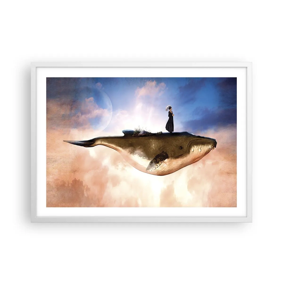 Poster in een witte lijst - Een echte reis - 70x50 cm