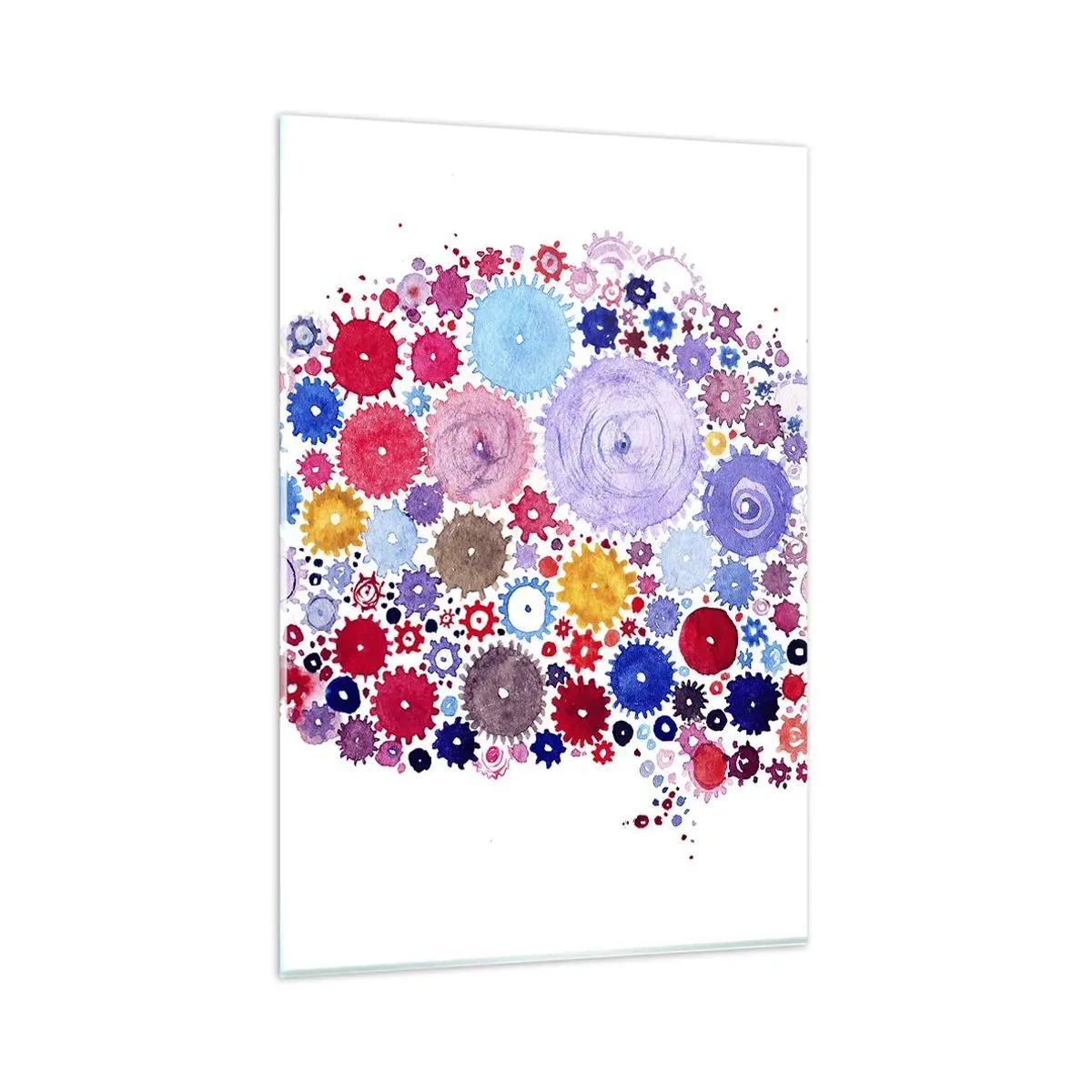 Schilderen op glas - De meest perfecte machine van de natuur - 80x120 cm