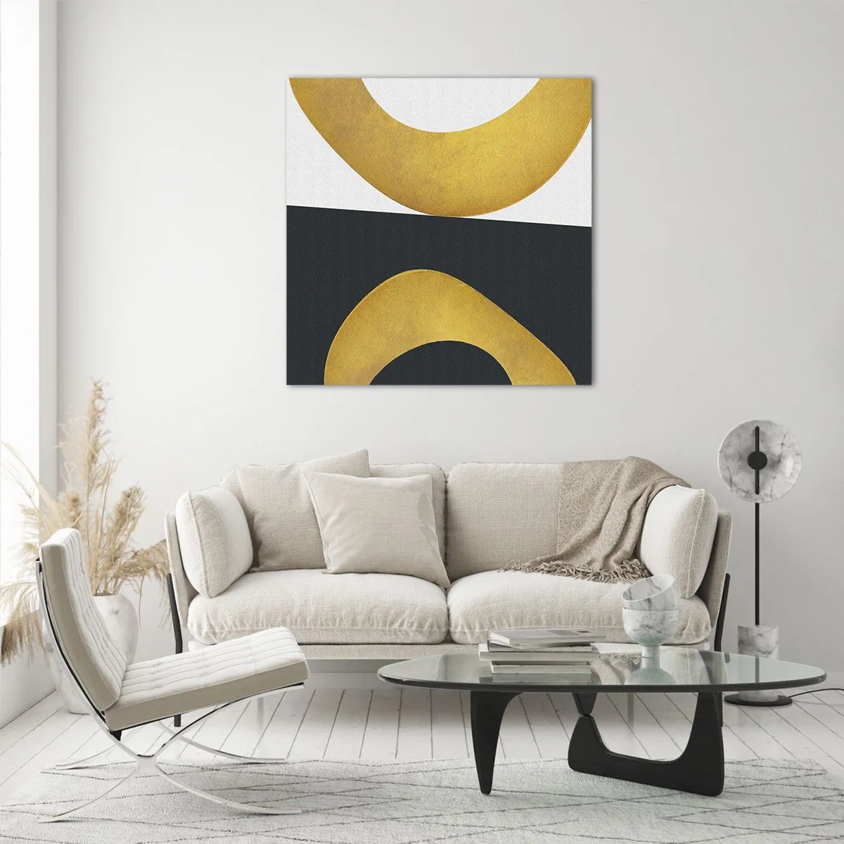 Schilderen op glas - Ten eerste: goud - 70x70 cm