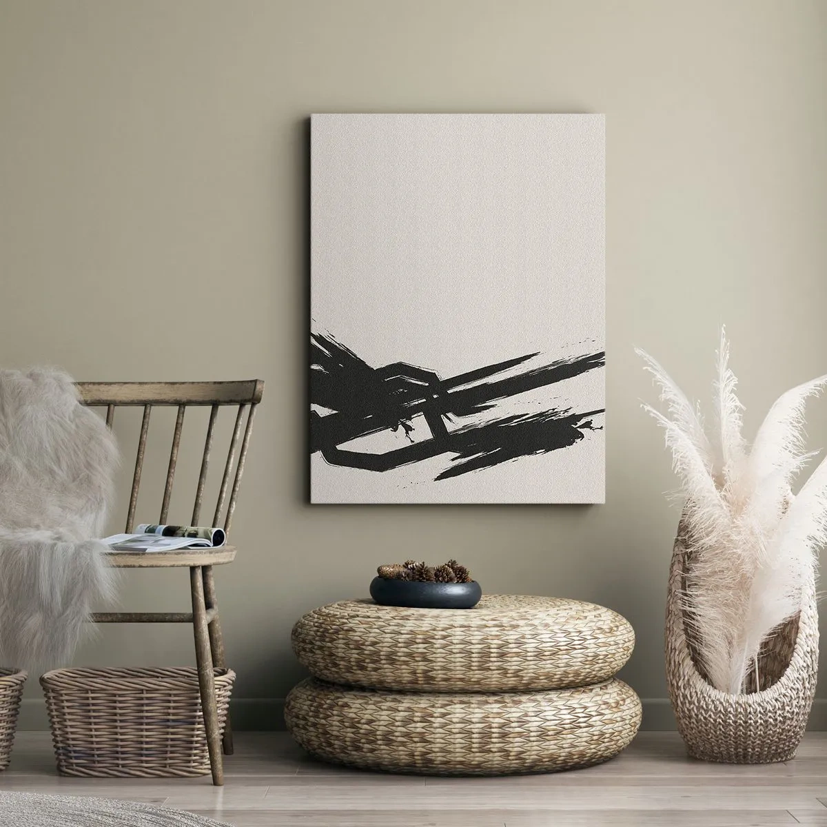 Schilderen op canvas - Onstuitbare haast - 65x120 cm