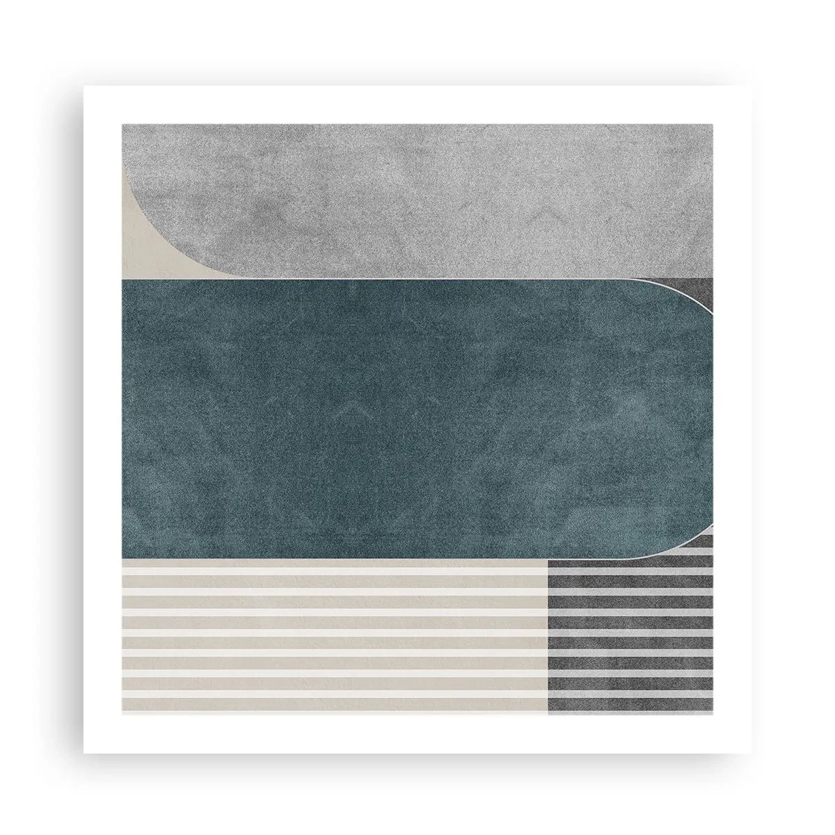 Poster - Compositie op niveau - 60x60 cm