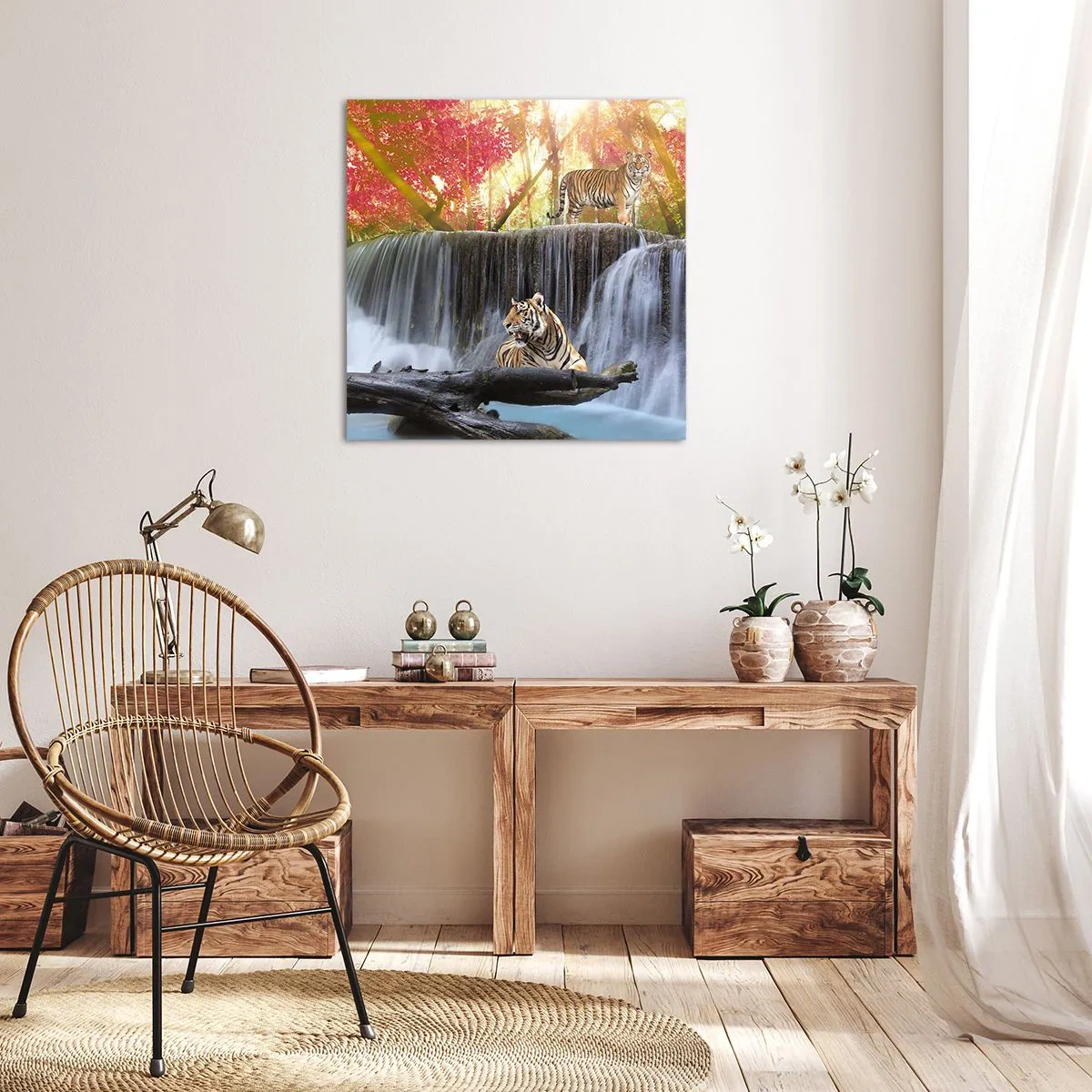 Schilderen op canvas - Surrealistisch landschap - 40x40 cm