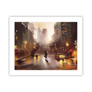 Poster - In de lichten van New York - 50x40 cm