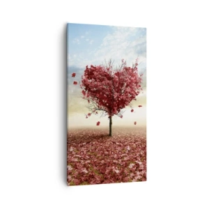Schilderen op canvas - Word ook verliefd - 55x100 cm