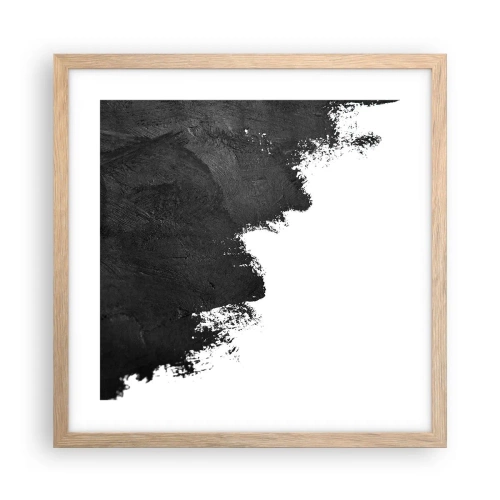 Een poster in een licht eiken lijst - Elementen: aarde - 40x40 cm