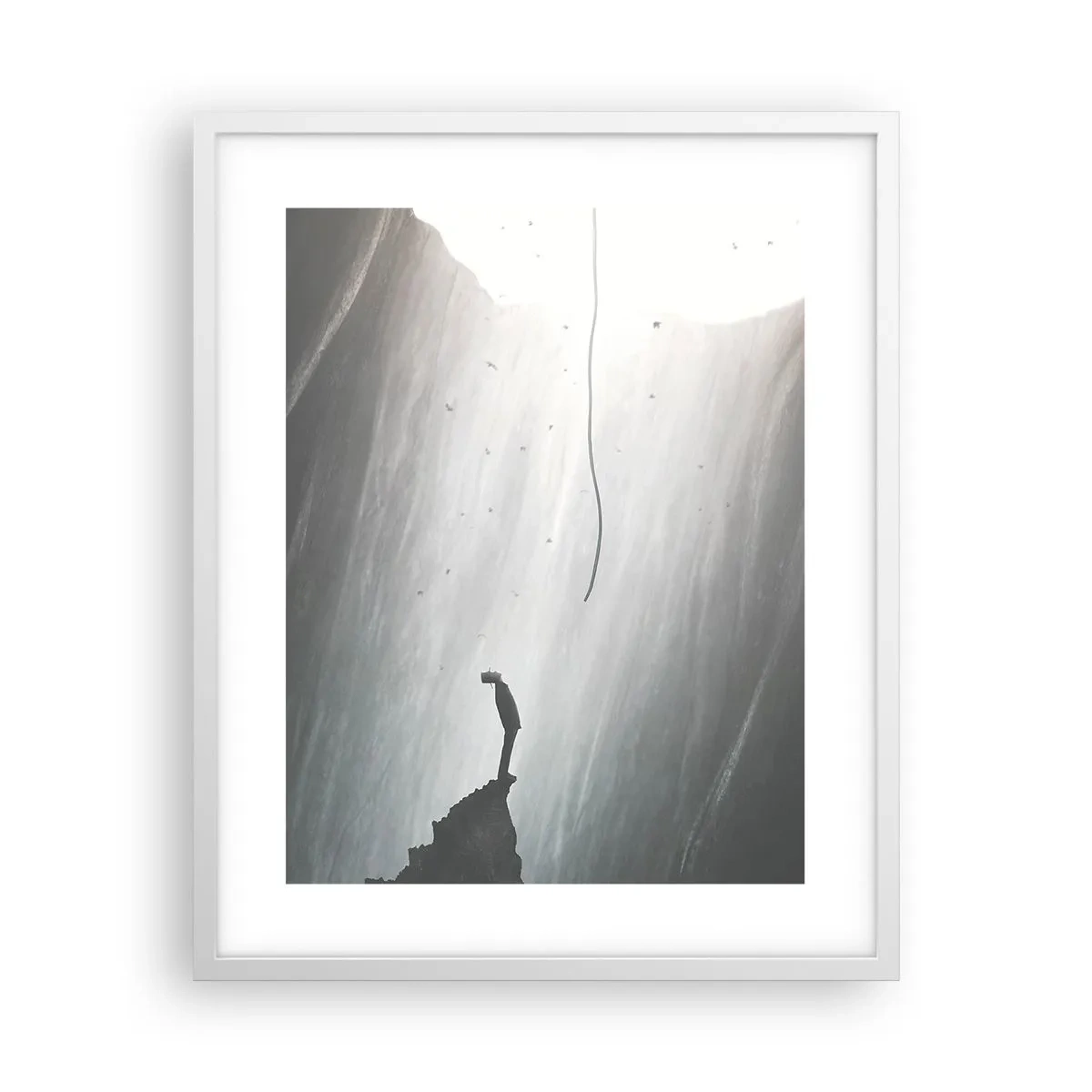 Poster in een witte lijst - Er is altijd een uitweg - 40x50 cm