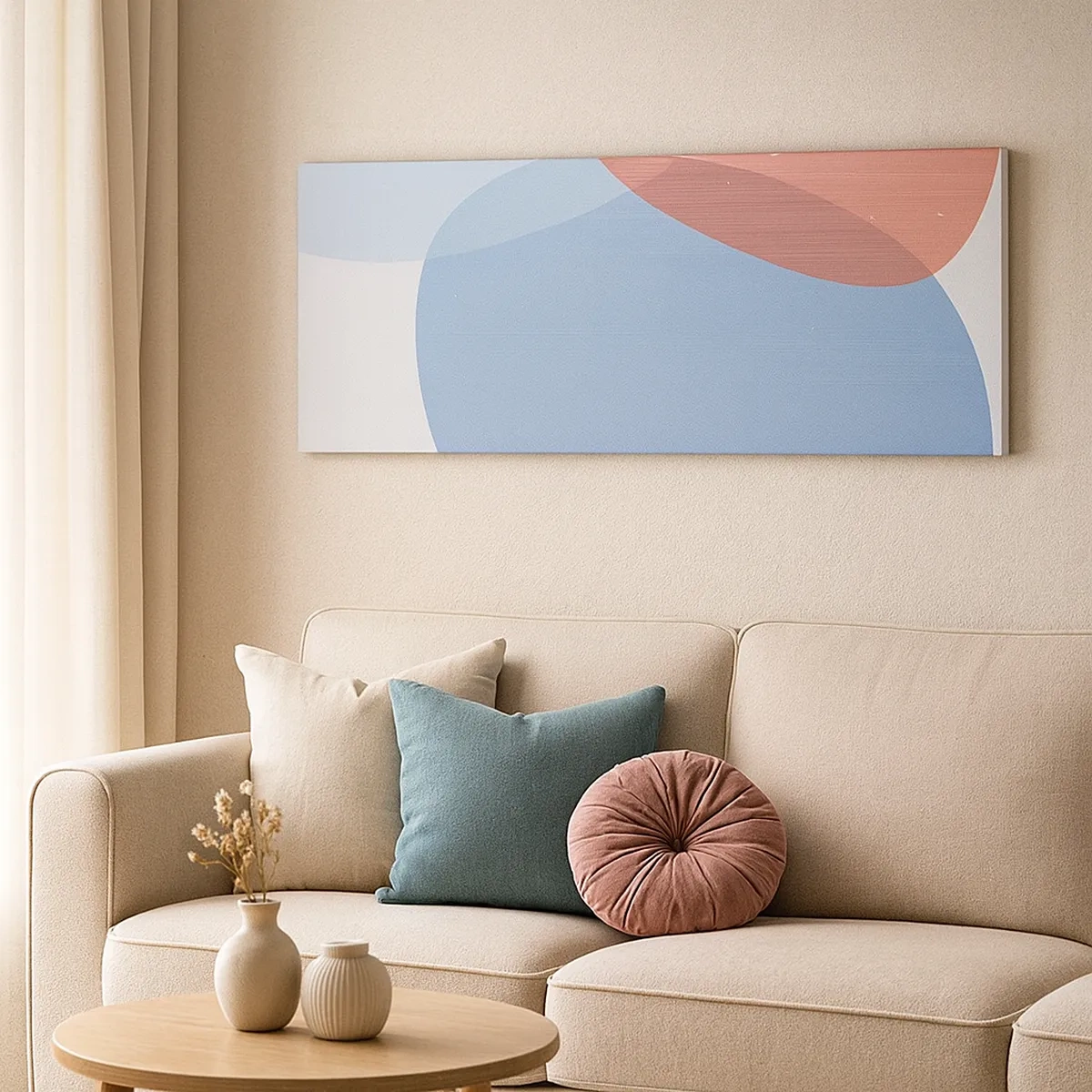 Schilderen op canvas - Pastelkleurige relaties - 30x30 cm