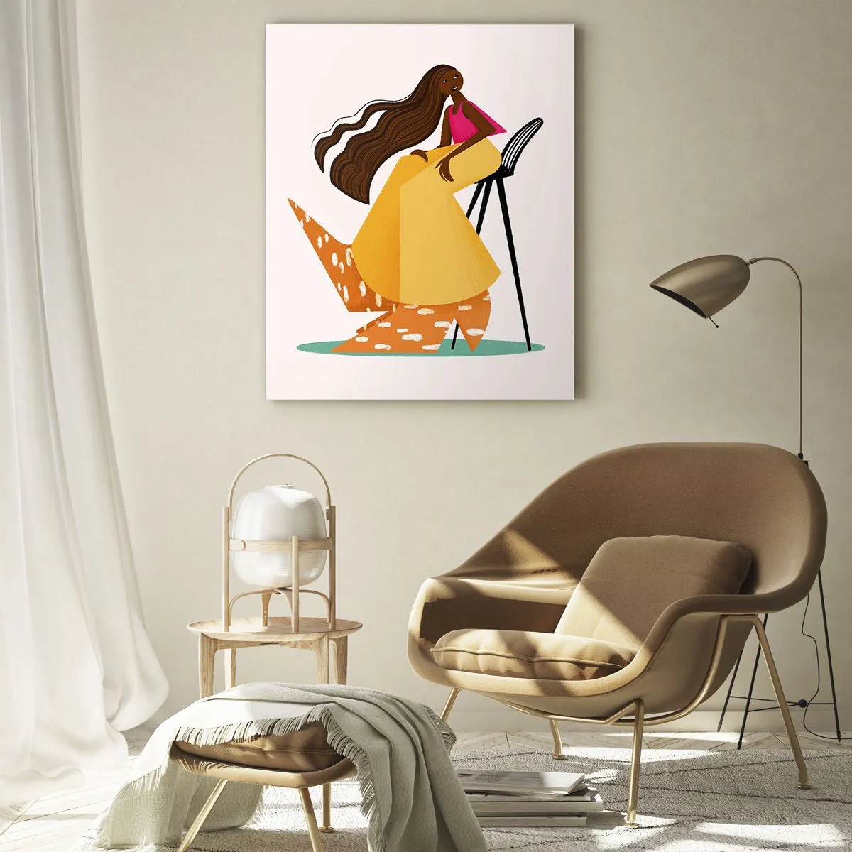 Schilderen op glas - Fashion is ook leuk - 50x70 cm