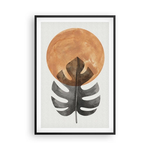 Poster in een zwarte lijst - Altijd de zon - 61x91 cm