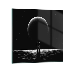 Schilderen op glas - Oog in oog - 60x60 cm