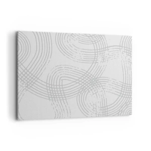 Schilderen op canvas - Er is geen rechte weg - 100x70 cm